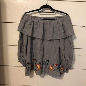 Zara off the shoulder top